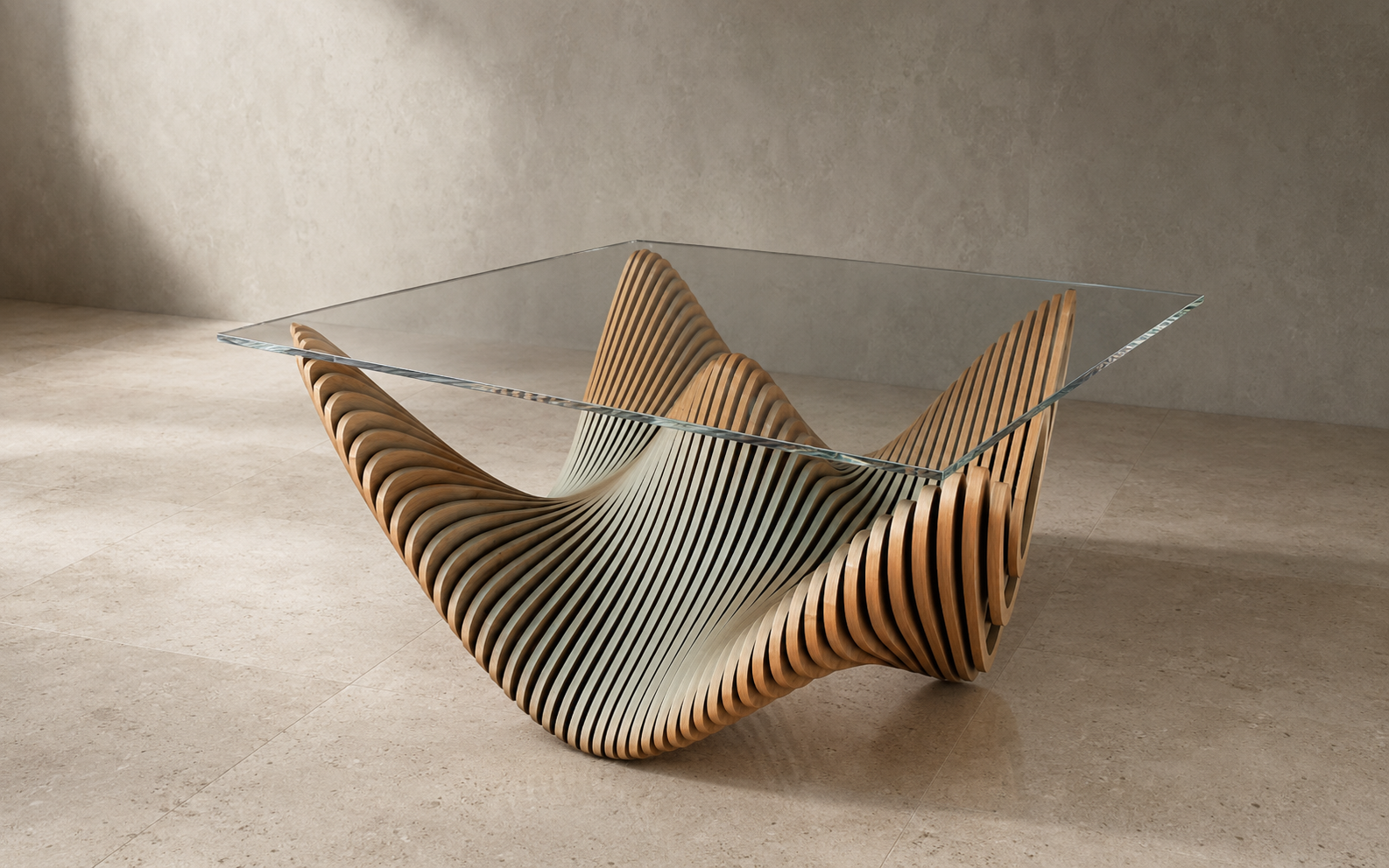 WAVE GLASS TABLE