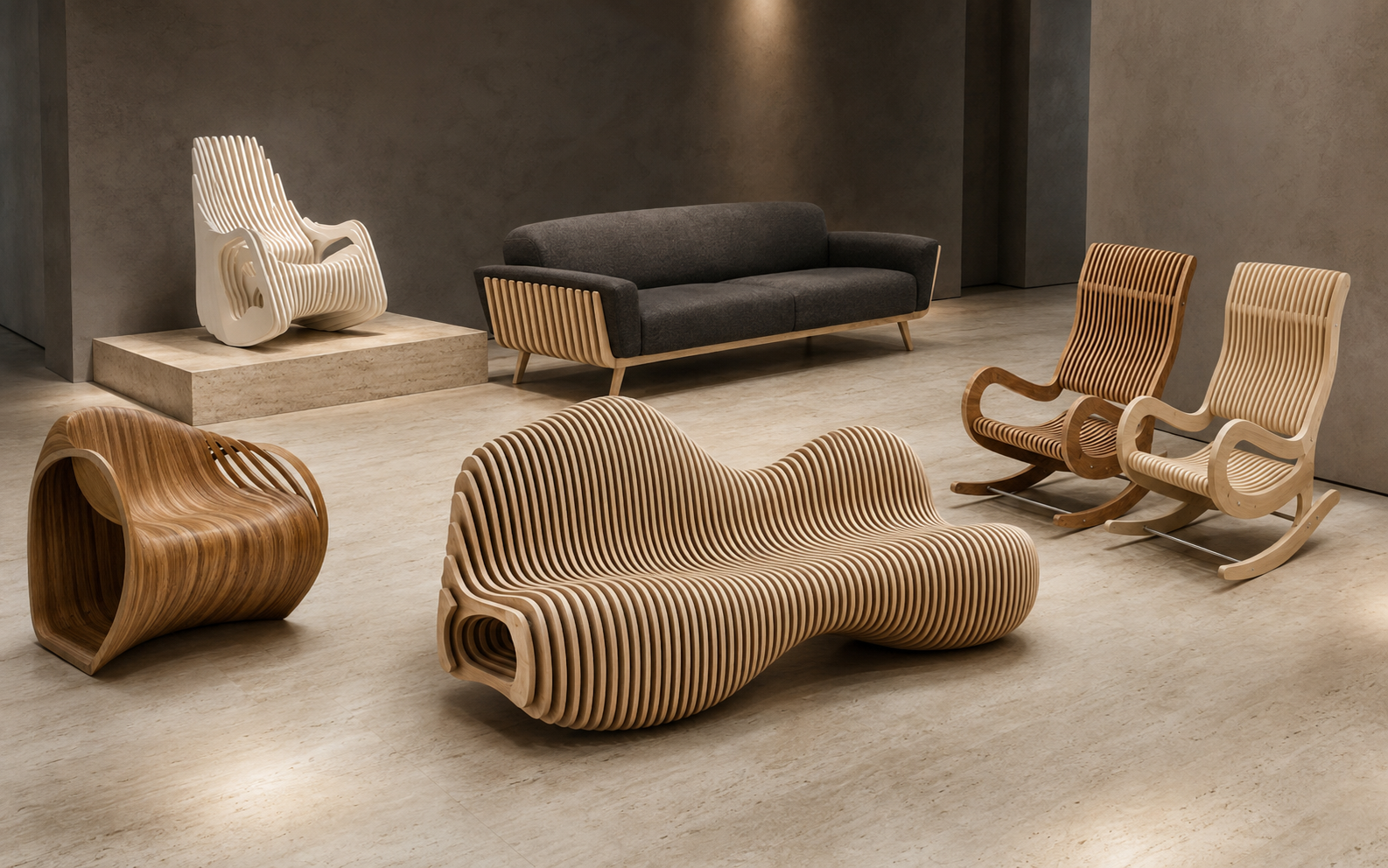 Коллекция параметрической lounge-мебели